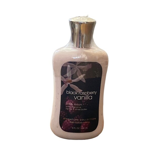 Bath & Body Works Black Raspberry Vanilla Body Lotion 8 Oz NEW - Picture 1 of 10